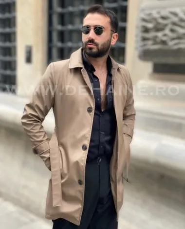 Palton barbati slim fit cu R2277 D3-4.1